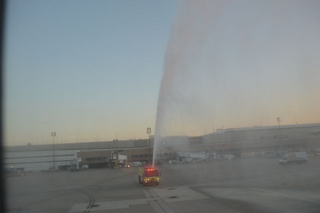 Boeing 787-8 — - Retirement water cannon