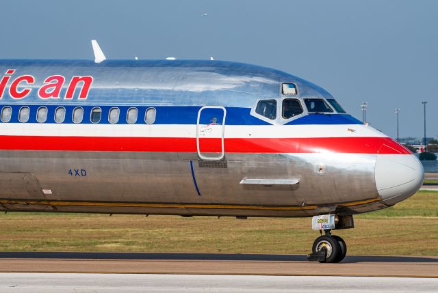 McDonnell Douglas MD-83 (N9617R) - Note the hail dents on fuselage.