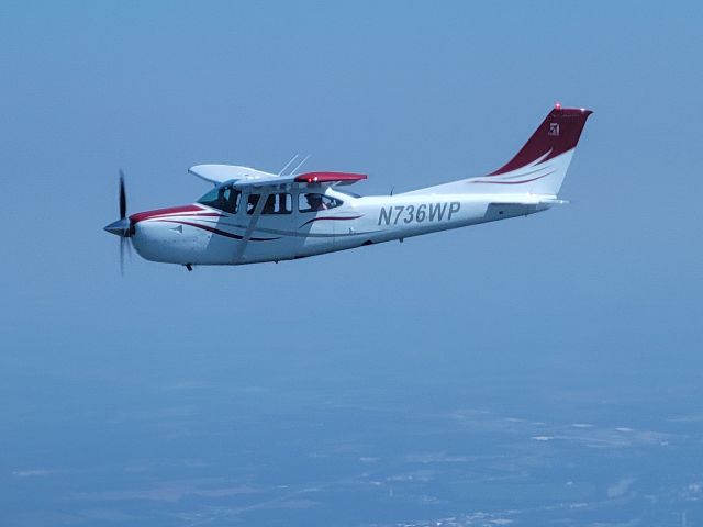 Cessna Skylane RG (N736WP) - Air to air photo over northern Indiana. 