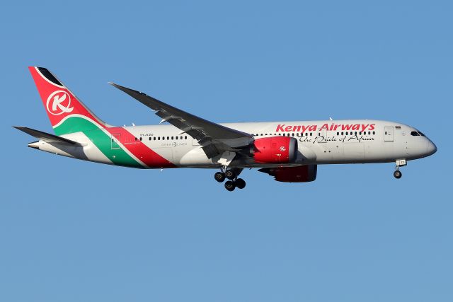 Boeing 787-8 (5Y-KZD) - 'Kenya 002' arriving from Nairobi  on 31Rbr /(6/23)