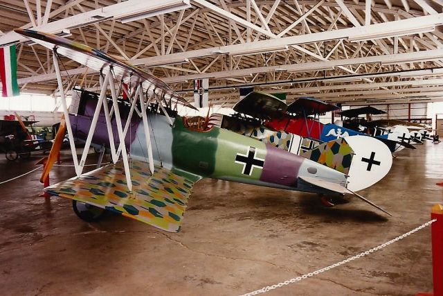 — — - Pfalz D.XII. This photo was taken at the Champlin Fighter Museum (Mesa, AZ), which closed in 2003.