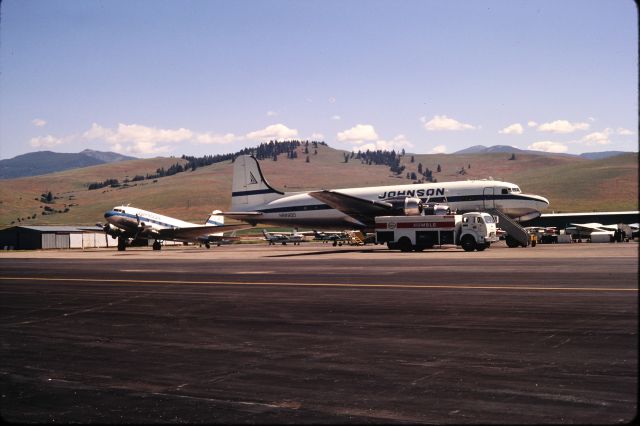 Douglas C-54 Skymaster (N88890) - 1972 Johnson Flying Service Missoula Montana.