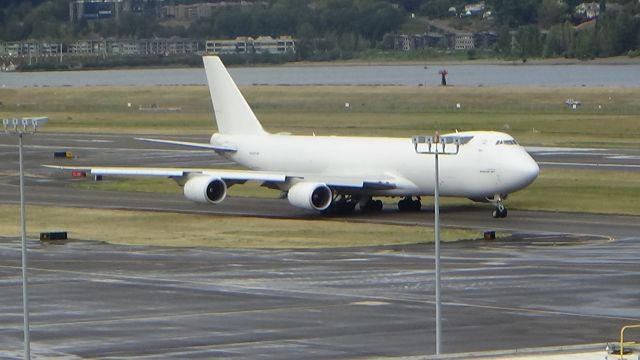 BOEING 747-8 (N859GT) - A huge unpainted Atlas 747-8F headed for PANC. Date - Sep 22, 2018