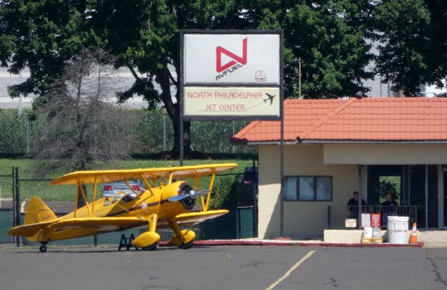 Boeing PT-17 Kaydet (N58700) - No Jet here but there is a 1942 Stearman, alias "Cannibal Queen" catching some Tarmac time in the heat of the Summer of 2018. 