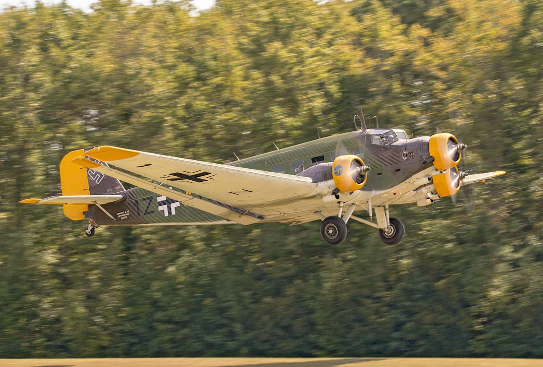 JUNKERS Ju-52/3m (N352JU) - Military Aviation Museum's CASA-352-L license made in Spain Junkers Ju 52. Flown at Warbirds Over the Beach October 2021.