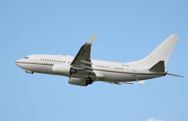 Boeing 737-700 (A6-DAS) - royal jet b737-7z5 bbj a6-das dep shannon 5/8/19.