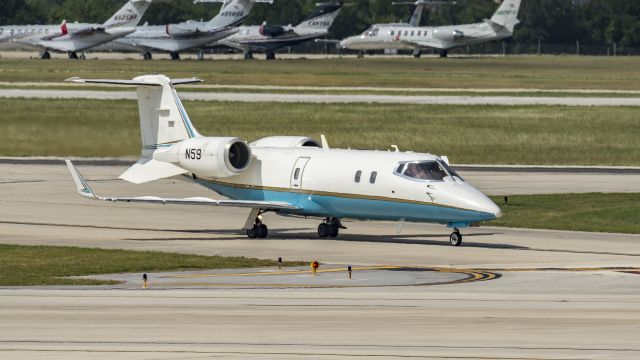 Learjet 60 (N59) - A Federal Aviation Administration (FAA) plane arriving 13R. The lowest registration I think I have ever seen.br /6/29/17