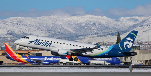 Embraer 175 (N647QX) - Off 16R enroute to KPDX (Portland, OR).