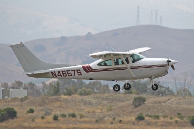 Cessna Skylane RG (N4657S) - Cessna TR182 over Livermore Municipal Airport, CA.