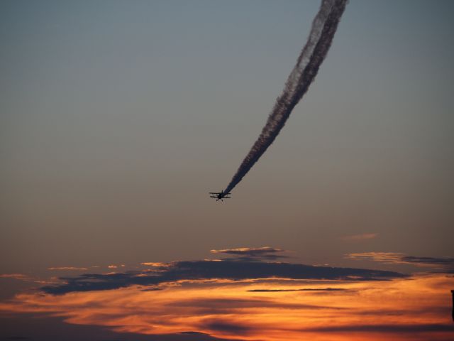 N364SL — - Texas sunset, on a Friday night, with an airshow, nothing better.  Stephen Covington's Pitts Raptor.  June 20, 2023