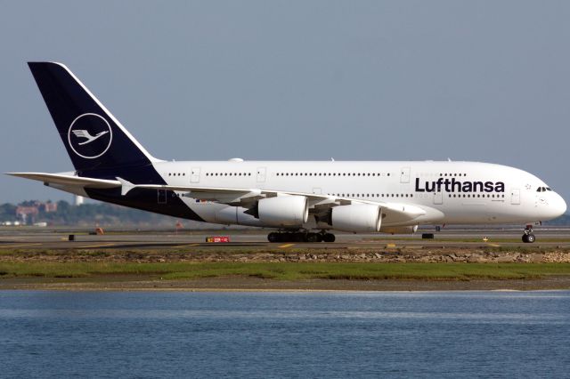 Airbus A380-800 (D-AIMK) - Lufthansa A380 arrival to Boston Logan from Munich on 6/1/23. This is reportedly the 1st Lufthansa Passenger A380 Flight Post-COVID19.