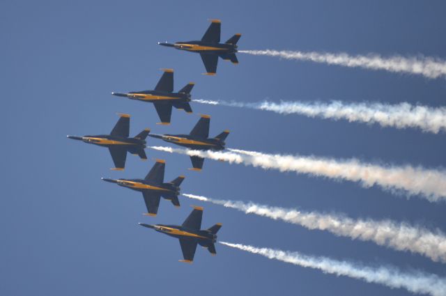 McDonnell Douglas FA-18 Hornet — - Blue Angels performed at MCAS Beaufort on 27 April 2019. 