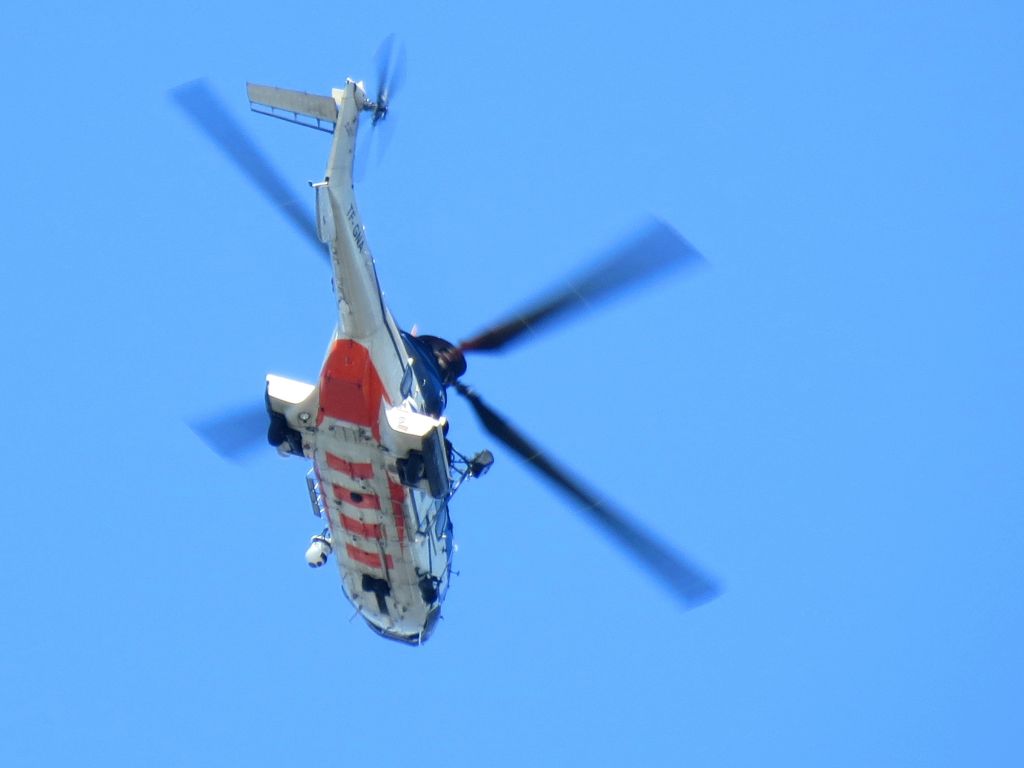 TUSAS Cougar (TF-GNA) - TF-GNA, An Icelandic Coast Guard Super Puma, taking off on a sunny day - Reykjavik (BIRK), May 2012