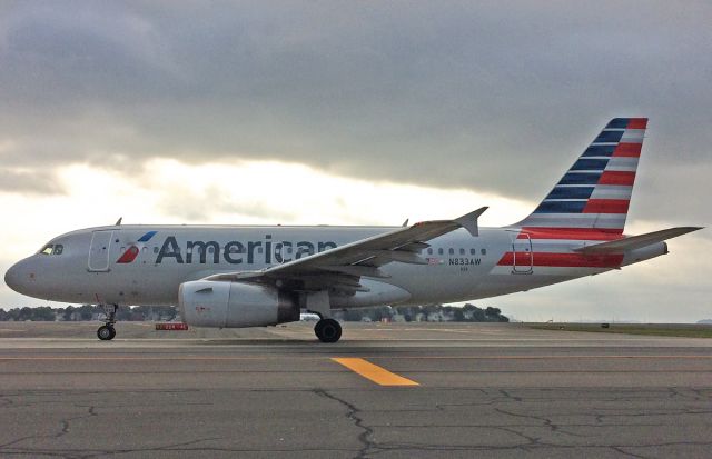 Airbus A319 (N833AW) - On November 