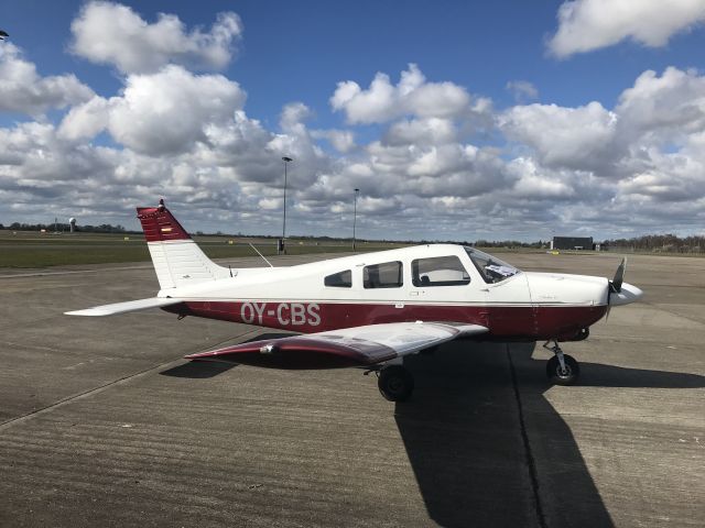 Piper Cherokee (OY-CBS) - Just arrived to EKRK. 