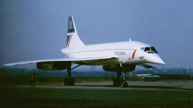 Aerospatiale Concorde (G-BAOF) - Leipzig (former East Germany) Exhibition March 1988 when I was 14 years old