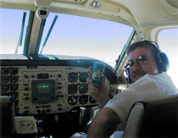 Beechcraft King Air 90 (ZS-OAE) - Captain Mark Paxton.