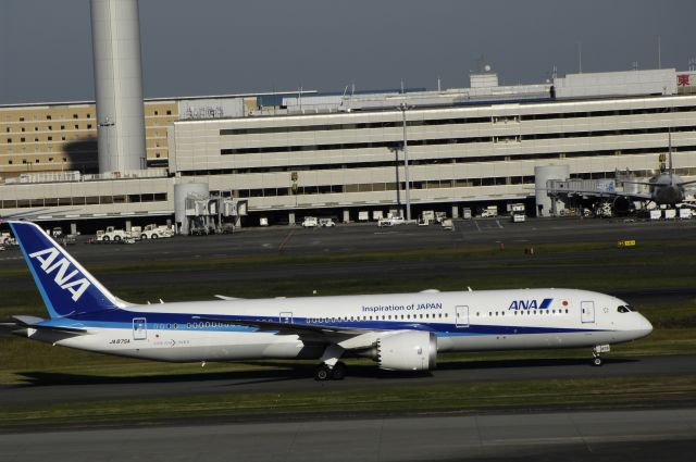 Boeing 787-9 Dreamliner (JA875A) - Taxing at Tokyo-Haneda Intl Airport on 2016/11/03