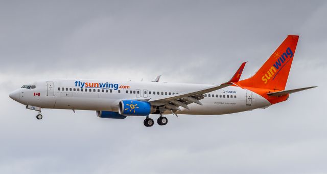 Boeing 737-800 (C-GOFW) - Short finals for runway 24R from Fort Lauderdale