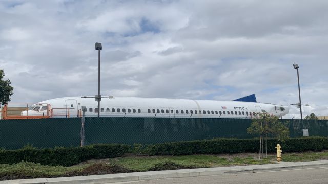 Boeing 737-700 (N375UA) - It has been stored in Boing’s back lot in seal beach California