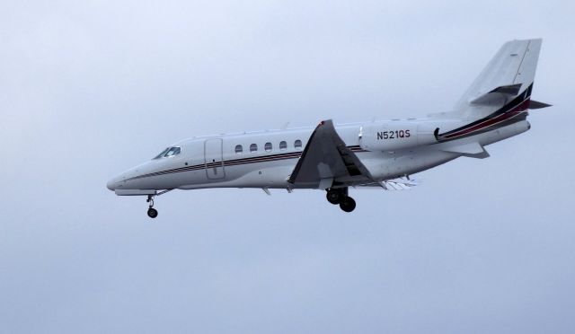 Cessna Citation Latitude (N521QS) - On final is this 2016 Cessna Citation Latitude in the Winter of 2019.