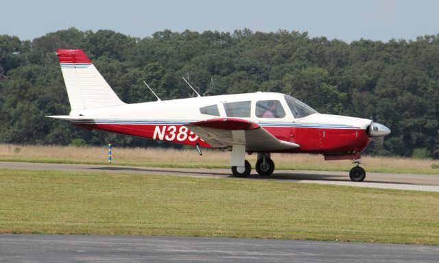 Piper Cherokee Arrow (N3856T) - Taxiing to rwy 27 on 8/15/11
