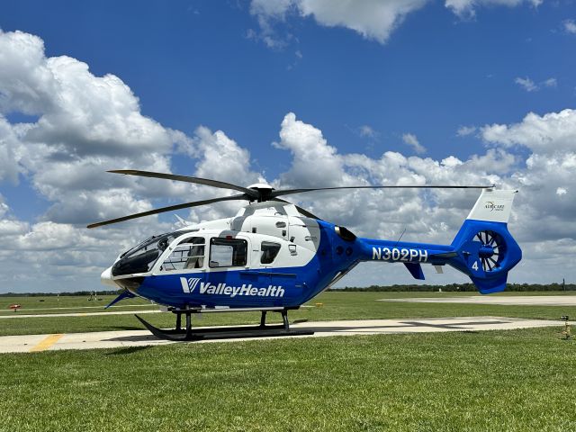 Eurocopter EC-635 (N302PH) - AirCare 4 with a brand new paint job at PHI's paint facility in Lafayette Louisiana 6/15/23