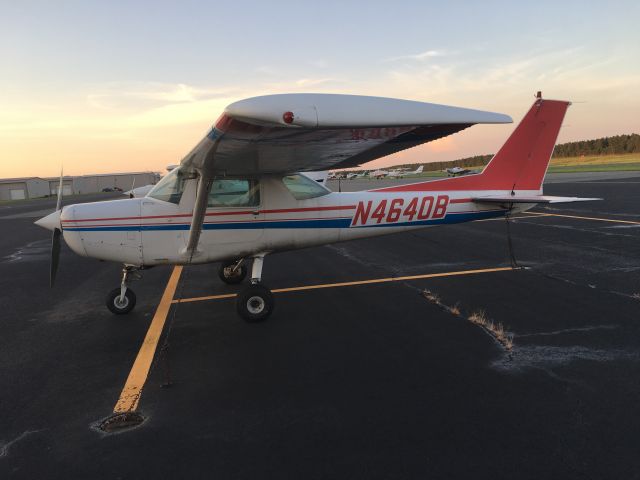 Cessna 152 (N4640B) - Night cross country at Wings of Carolina Flying Club! Went to Piedmont Triad Intl (GSO)! In this Cessna 152, N4640B. Taken July 26, 2020.