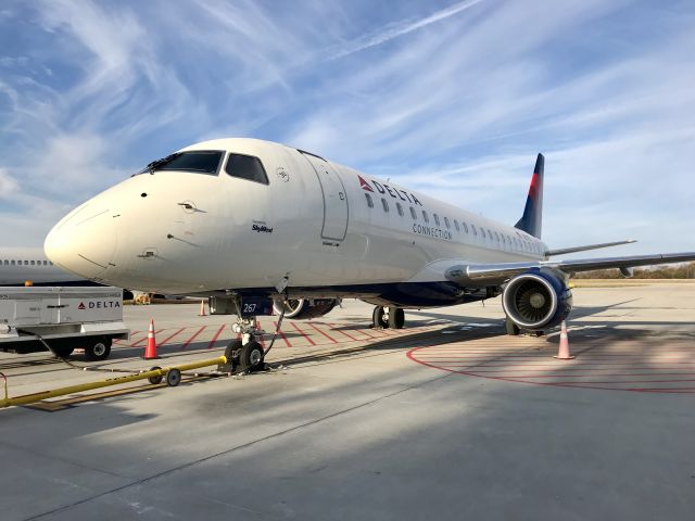 Embraer 175 (N267SY) - First day of E175 service to LGA from GSP.  Only 6 months old!