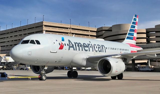 Airbus A319 (N757UW) - barry m. goldwater terminal 4 twy juliet 06APR20  