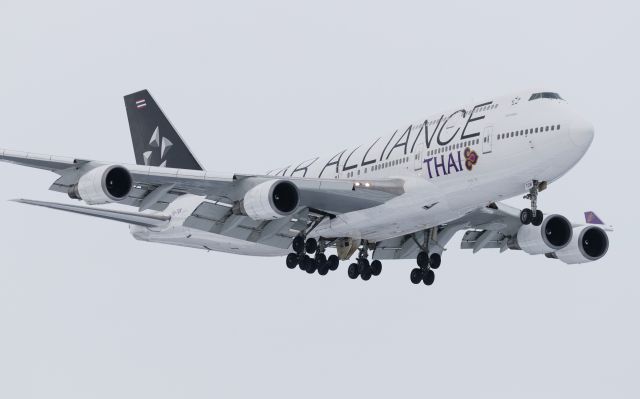 Boeing 747-400 (HS-TGW) - Star Alliance Liverybr /Thai Airways International [TG/THA] / Boeing 747-4D7br /Feb.19.2019 New Chitose Airport [CTS/RJCC] JAPAN