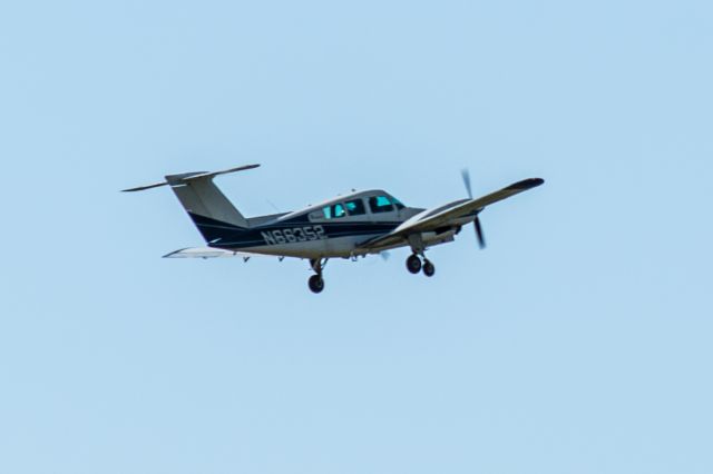 Beechcraft Duchess (N66352) - BE76 taking off in the morning from McKinney, TX KTKI