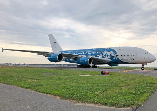 Airbus A380-800 (9H-MIP) - Please  Save the Coral  Reefs 