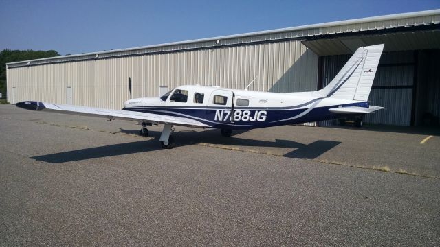 Piper Saratoga (N788JG) - In front of my hanger