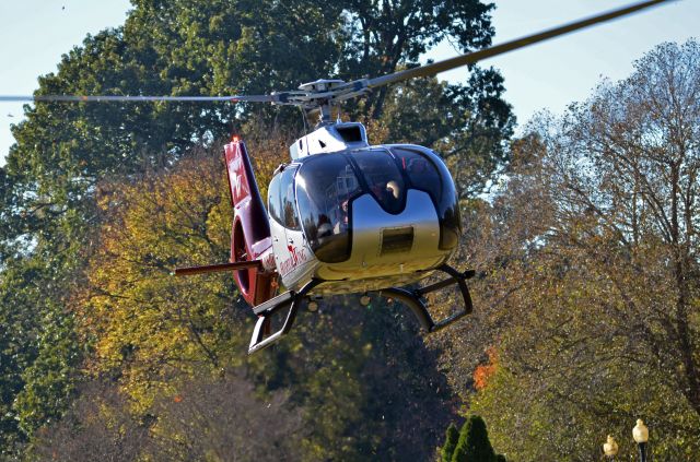 — — - Hospital Wing flying Santa Claus to the museum. 