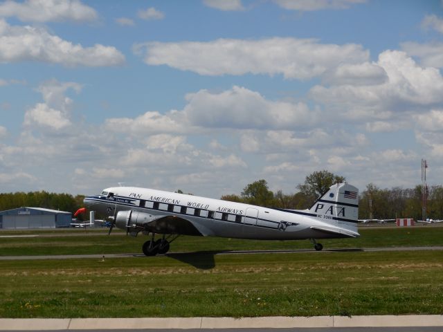 Douglas DC-3 (NC33611) - A Former Pan Am Dougals DC-3 Taxiing To The Runway At The 2015 Manassas Airshow