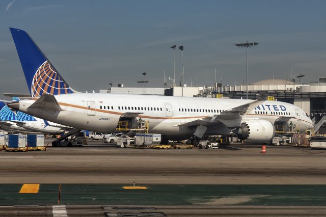 Boeing 787-9 Dreamliner (N29961) - 10th November, 2023:  Preparing to depart for Hong Kong's Chek Lap Kok International Airport as flight UA 801 from LAX.