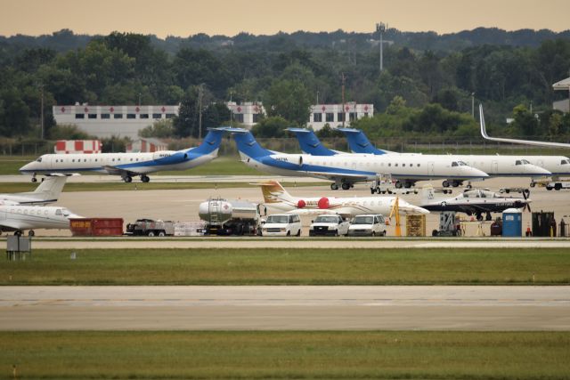Embraer ERJ-145 (N92VA) - 4 OF THE 8 Victory Air E145's in view at IND for the NASCAR Race. N92VA is taxiing out to the active on 08-15-21