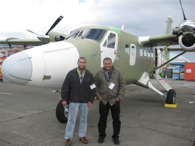 De Havilland Canada Twin Otter (C-FPPL) - Fahud and Adil in Victoria, at the beginning of the ferry flight to the Maldives, April 6 2011