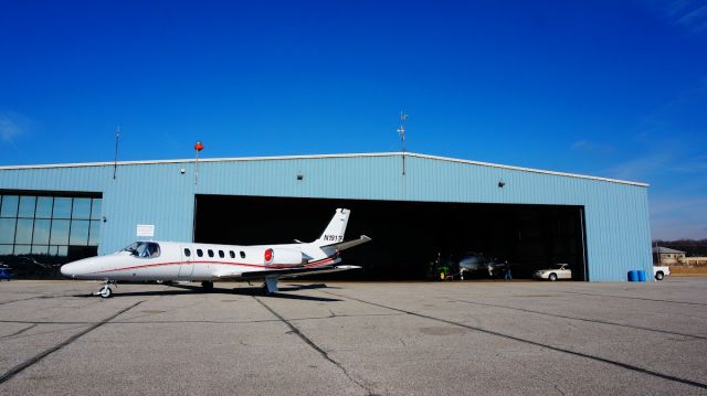 Cessna Citation II (N191TF) - Citation out of the hangar. 