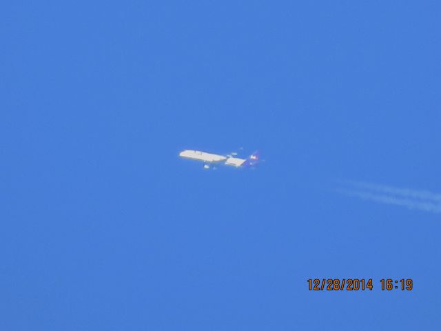 Boeing 757-200 (N998FD) - FedEx flight 378 from MEM to BIL over Southwestern Missouri at 36,000 feet.