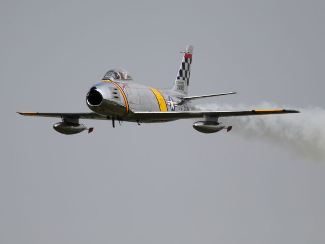 North American F-86 Sabre (N188RL) - Demonstration flight of the "High Speed Pass" at Selfridge ANGB.