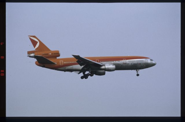 McDonnell Douglas DC-10 (C-GCPC) - Final Approach to Narita Intl Airport 16R on 1988/8/7