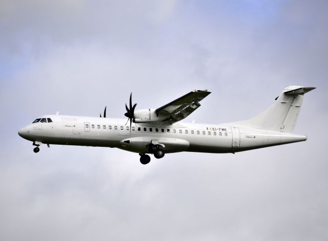 Aerospatiale ATR-72-600 (EI-FMK) - Stobart Air - ATR 72-600 (EI-FMK). Stobart Air did operate misc flights (in this case) on behalf of Aer Lingus Regional on the DUB - NCL - DUB route. Stobart Air operated from Mar 2014 until its cessation Jun 2021. (Photo Jun 2018)