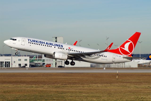 Boeing 737-800 (TC-JGP) - Boeing 737-8F2, Turkish Airlines, TC-JGP, EDDM, München-Franz Josef Strauss Airport, 24.Jan.2018