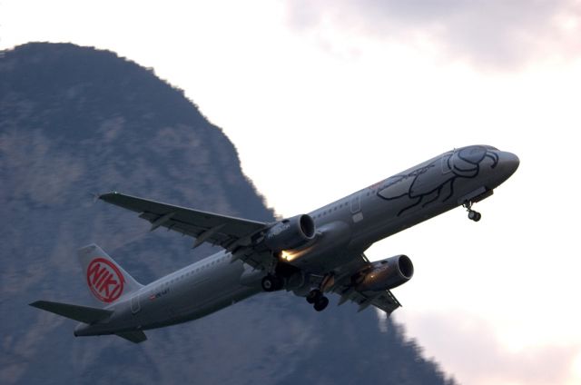 Airbus A321 (OE-LET) - FlyNiki`s last flight to Vienna.