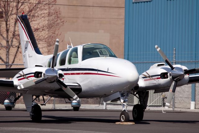 N8111M — - One of RELIANT AIRs pristine Barons. Reliant Air has the cheapest fuel at Danbury airport!