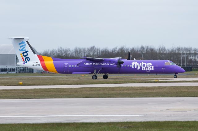 de Havilland Dash 8-400 (G-JEDR) - BEE290 arriving from Edinburgh