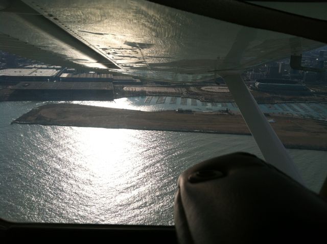 Cessna Skylane (N977LA) - Meigs Field..(well, whats left of it)