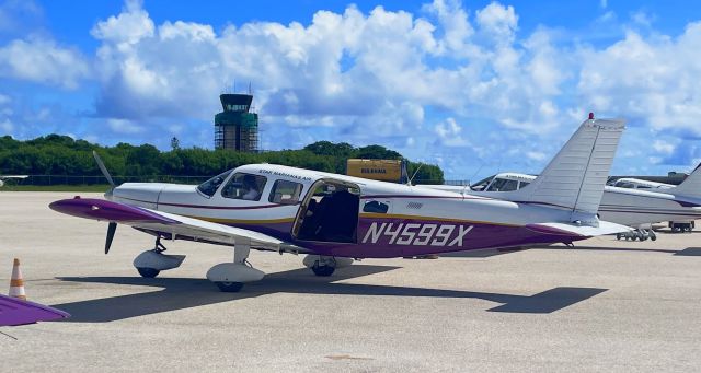 Piper Saratoga (N4599X) - Prior to boarding the aircraft at the commuter terminal and the Siapan Airport.  
